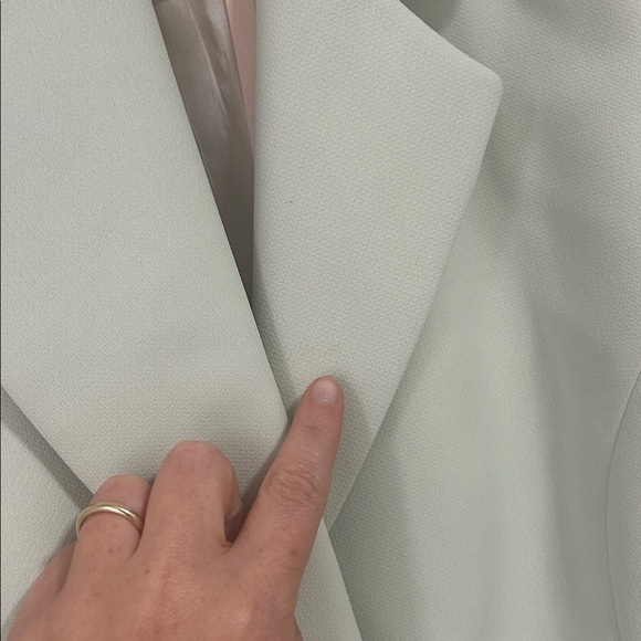 Vintage Y2K short sleeve blazer turquoise teal size medium Amazone - Picture 7 of 8